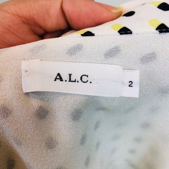 A.L.C. Carolynn 'Happy Pill' Silk Buttondown - Picture 6 of 8